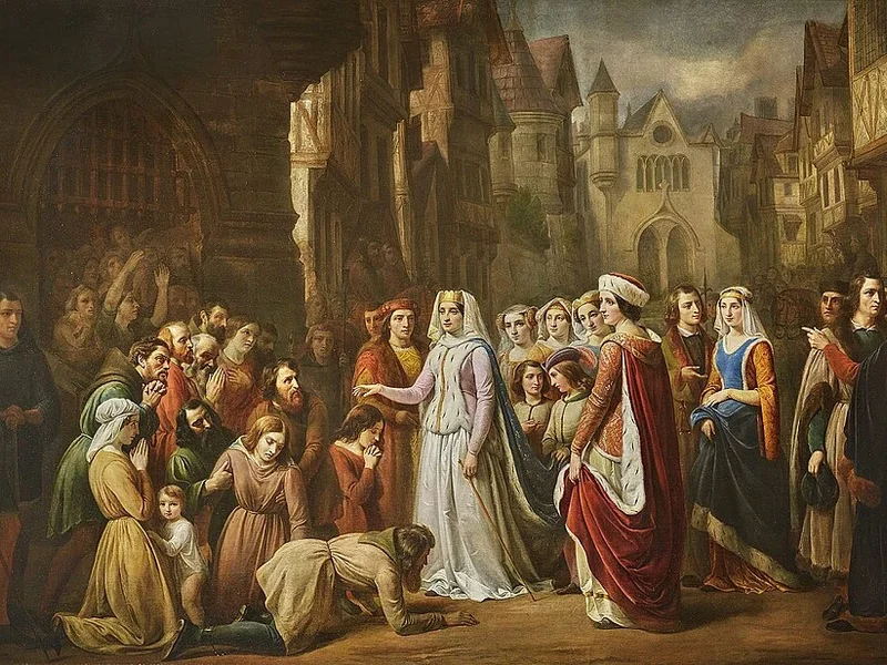 1811-Albert Roberti - Bianca di Castiglia libera i prigionieri, 1847